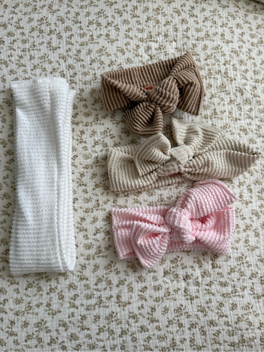 Bloom Headwrap Ribbed Bow Headbands Set